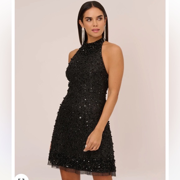 Adrianna Papell Beaded Mini Dress - Picture 9 of 15